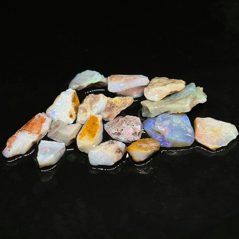 Multifired Australian Coober Pedy Opal Cutting Stones For Lapidary Work